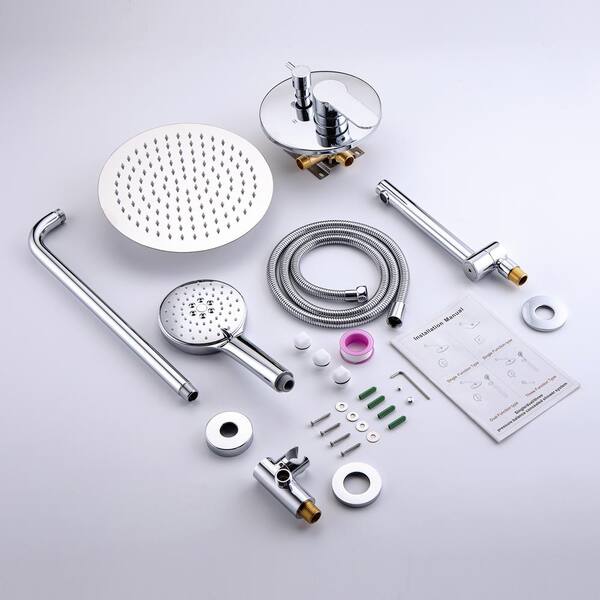 Tahanbath Single Handle 3-Spray High Pressure Tub and Shower