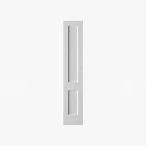 24 in. x 96 in. Double Panel Solid Core Composite Wood White Primed Smooth Texture Interior Door Slab