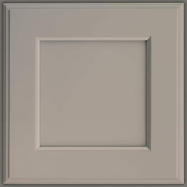KRAFTMAID SIMPLICITY 14-5/8 in. x 14-5/8 in. Cabinet Door Sample in Pebble Grey