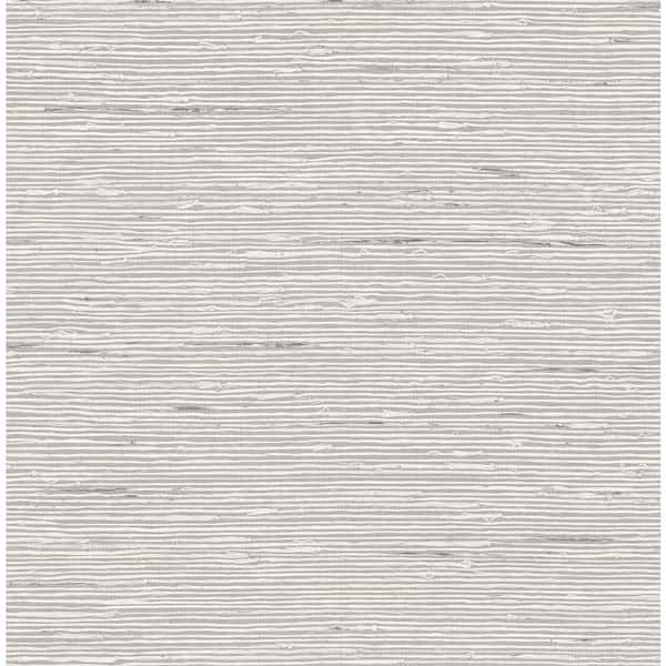 GALEY ALIX 30.75 sq. ft. Daydream Grey the Karling Faux Grasscloth Vinyl Peel and Stick Wallpaper Roll