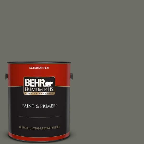 BEHR PREMIUM PLUS 1 gal. #N380-6 Bonsai Trunk Flat Exterior Paint & Primer