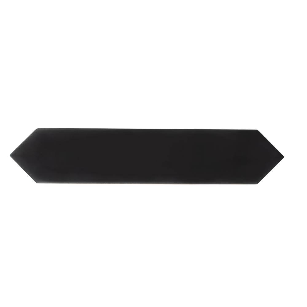 Piquet Black 2 in. x 10 in. Matte Ceramic Picket Wall and Floor Tile Sample (0.14 Sq. ft./case) (1-pack) price history on PriceWatchPro