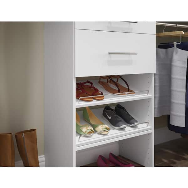 ClosetMaid BrightWood 25-in x 10-in x 13.8-in Ash Shoe Storage in the Wood  Closet Accessories department at