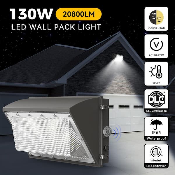 AIKVSXER 800W Equivalent 20800 Lumens Dusk to Dawn Bronze