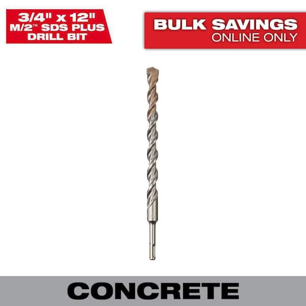 Milwaukee 3/4 in. x 12 in. 2-Cutter SDS Carbide Drill Bit