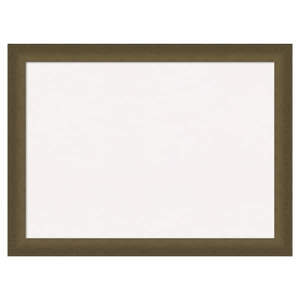 Amanti Art Blaine Light Bronze Narrow White Corkboard 32 in. x 24 in ...