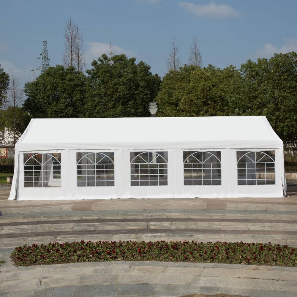White Heavy Duty Outdoor Party Tent with Removable Sidewalls