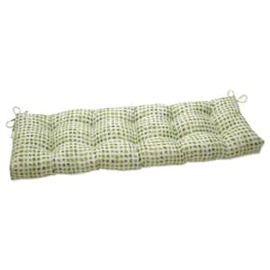 Novelty Rectangular Outdoor Bench Cushion in Green