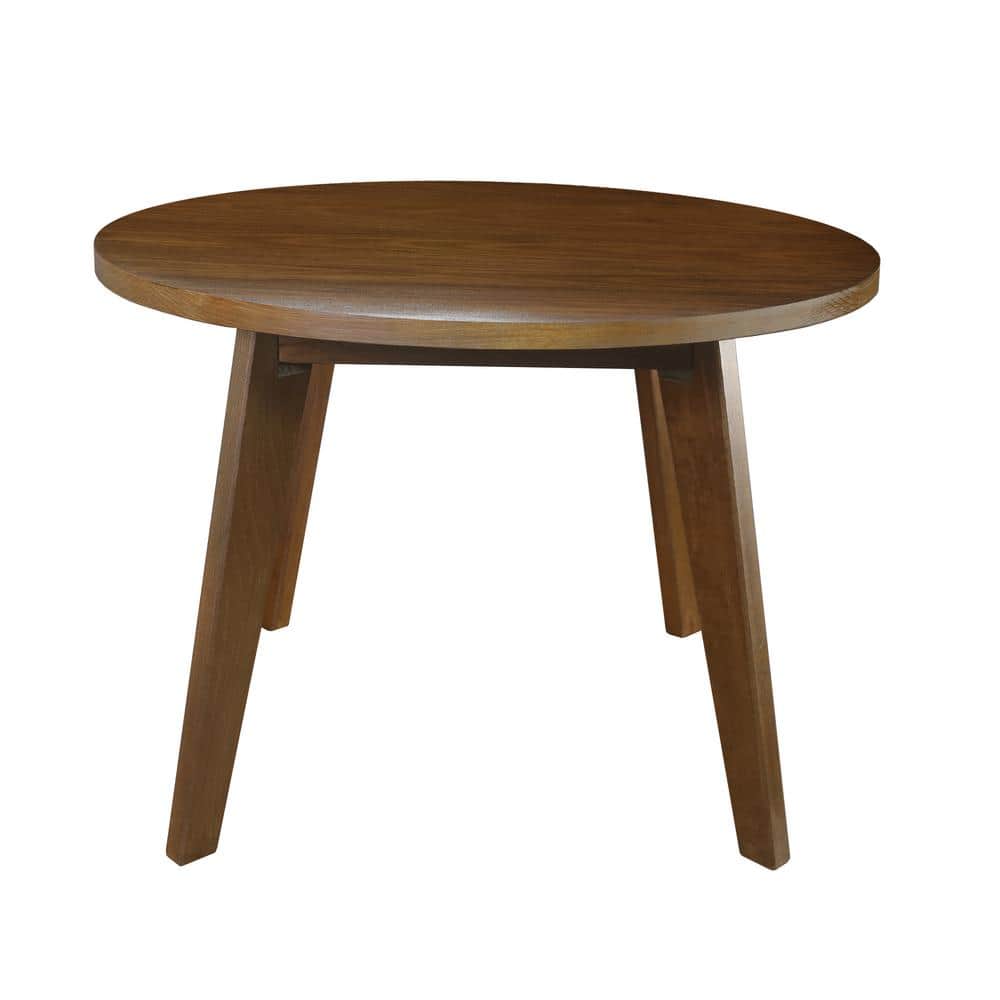 Genuine 24" Round Walnut Coffee Table with Solid Wood