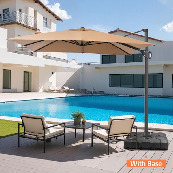 crank lift patio umbrella Jardinico Giant Sidepost Crank Lift Patio Umbrella JCP.401