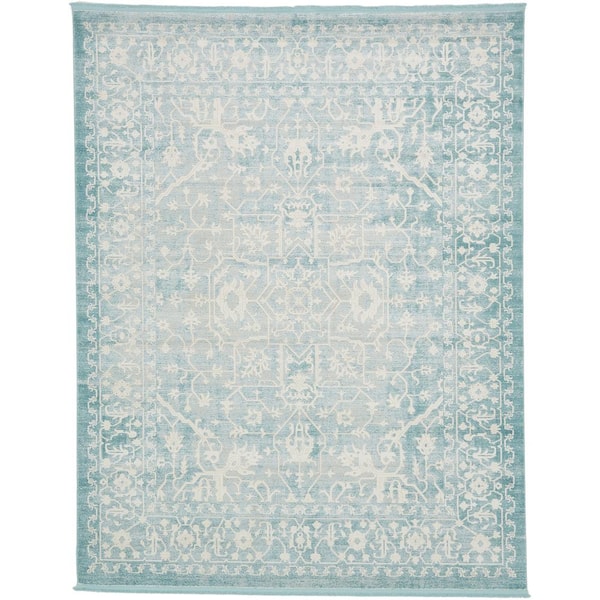 Unique Loom New Classical Olympia Blue 8' 0 x 10' 0 Area Rug