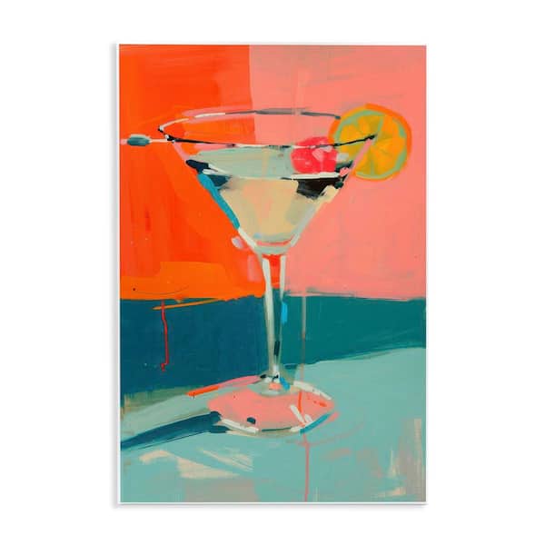 Stupell Industries Modern Cocktail Time by LSR Design Studio Unframed Food Graphic Art Print 19 in. x 13 in.