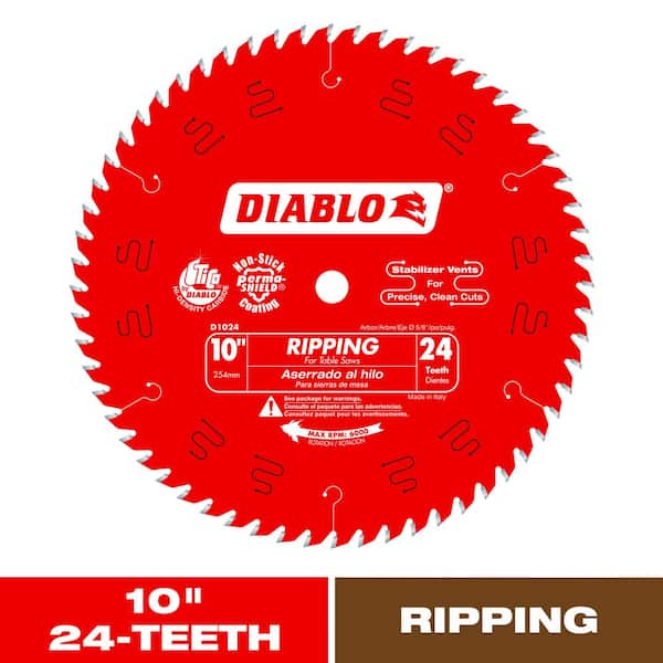 10in. x 24-Tooth Ripping Circular Saw Blade for Wood