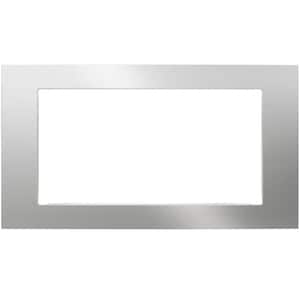 30 in. Built-in Trim Kit for Compatible 1.6 cu. ft. Countertop Microwave Ovens in Stainless Steel