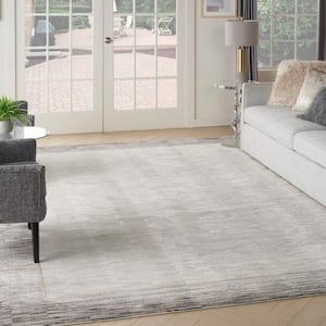 Desire Grey Black 9 ft. x 12 ft. Abstract Contemporary Area Rug