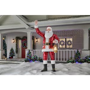 8 ft. Holiday Traditions Giant -Sized LED Towering Santa Holiday Yard Decoration