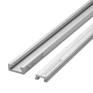 48 in. Aluminum Miter T-Track with Miter T-Bar