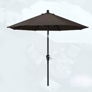 10 ft. Patio Umbrella for Outdoor Market Table -8 Ribs in Brown