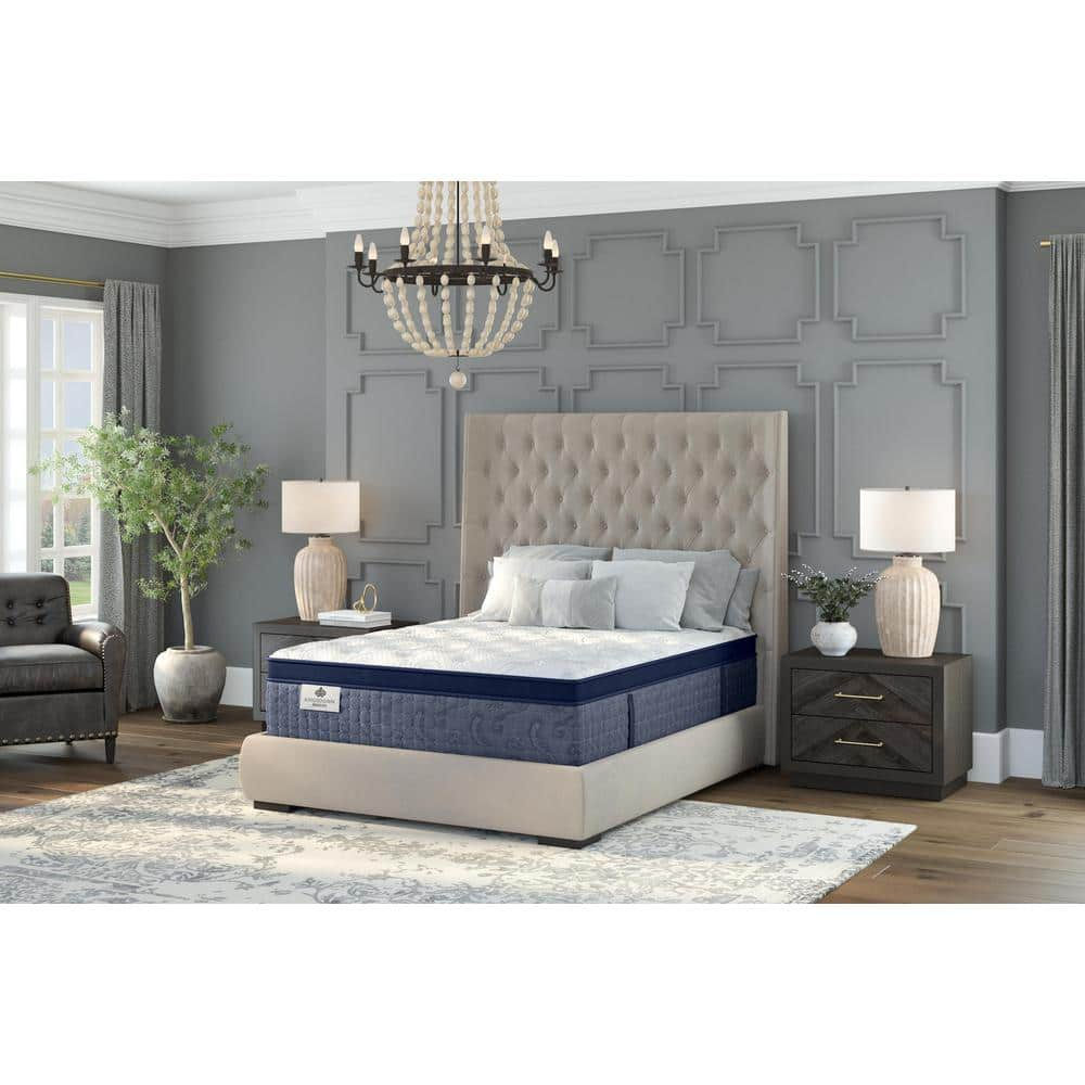 KINGSDOWN Passions Caison California King Medium Firm 17 in. Euro Pillow Top Hybrid Mattress