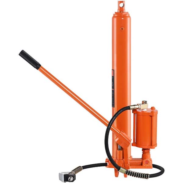 Hydraulic Long Ram Jack 8 Ton Engine Hoist Cylinder with Air Pump and Single Piston Pump Hydraulic Cylinder Clevis Base