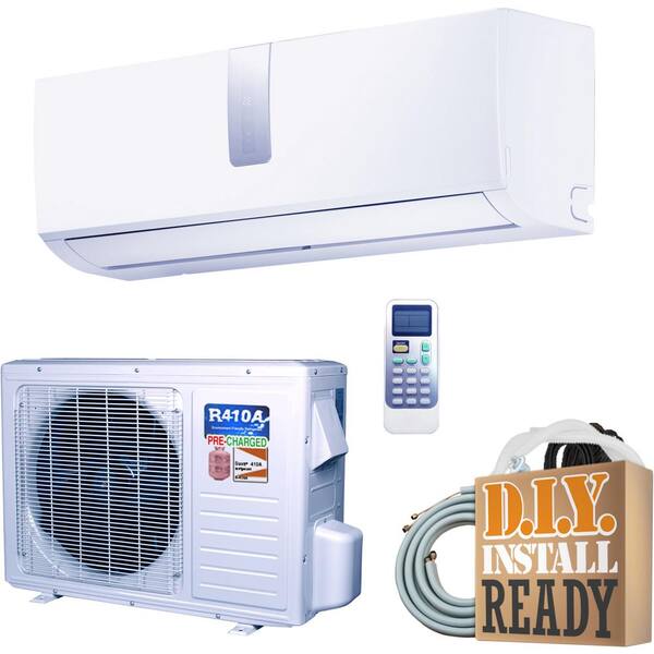 DIY Super Efficiency GWi Series 12,000 BTU 1 Ton Inverter Ductless Mini Split Air Conditioner and Heat Pump - 230V/60Hz