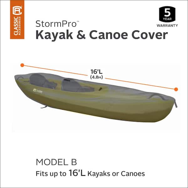 Classic Accessories StormPro 16 ft. Canoe and Cover 20-335-150801-RT - The Home Depot