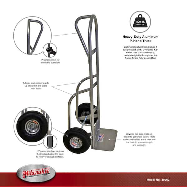 800 lb. Capacity P-Handle Truck