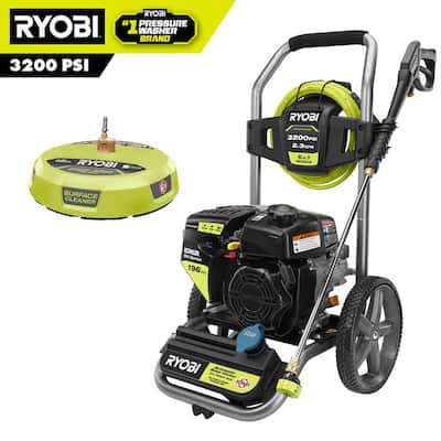 RYOBI Cold Water 196cc Gas Pressure Washer & 15 in. Surface Cleaner