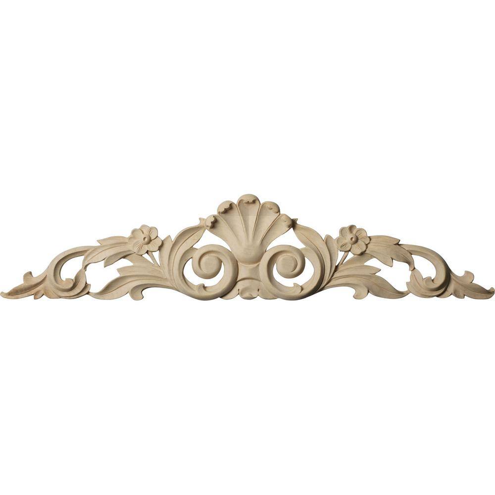 Maple Medium Farmingdale Center with Scrolls Wood Onlay