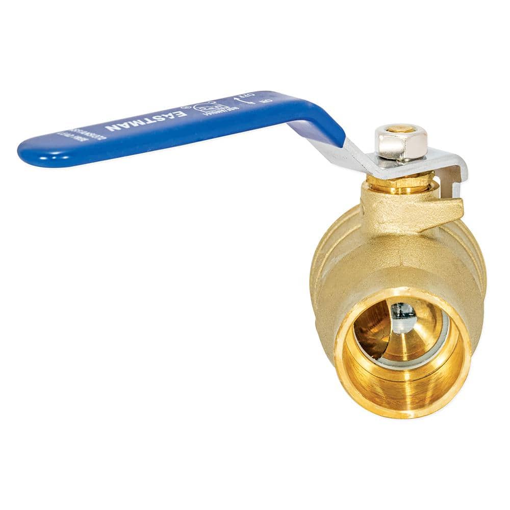 Eastman 1-Inch Heavy Duty Brass Ball Valve with Lever Handle