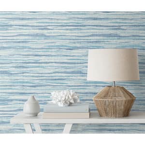 Summer Surf Skye Wave Stringcloth Paper Unpasted Wallpaper Roll 56 sq. ft.
