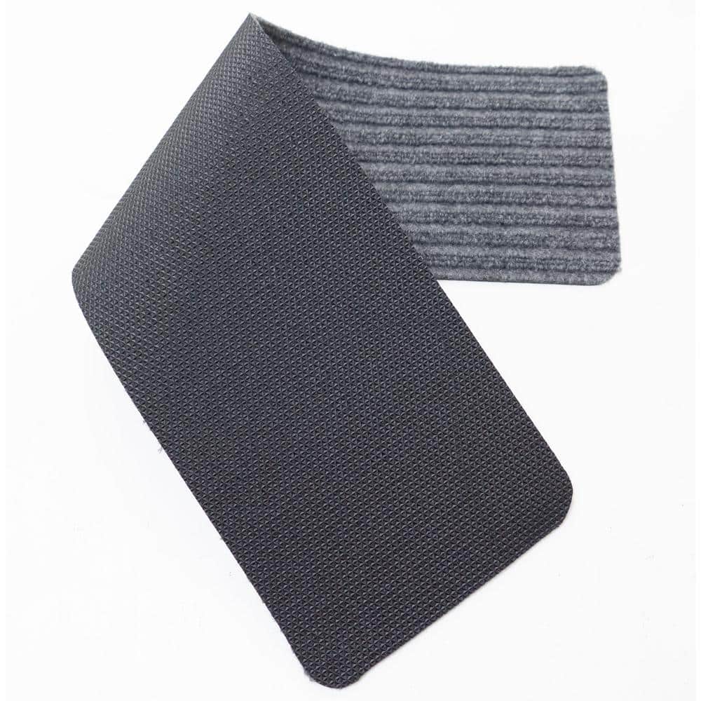 Dark Grey Low Pile Slip Resistant Stair Treads Set of 13