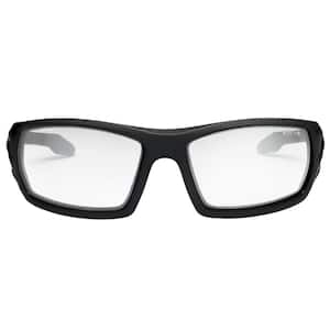 Clear Lens Matte Black Safety Glasses