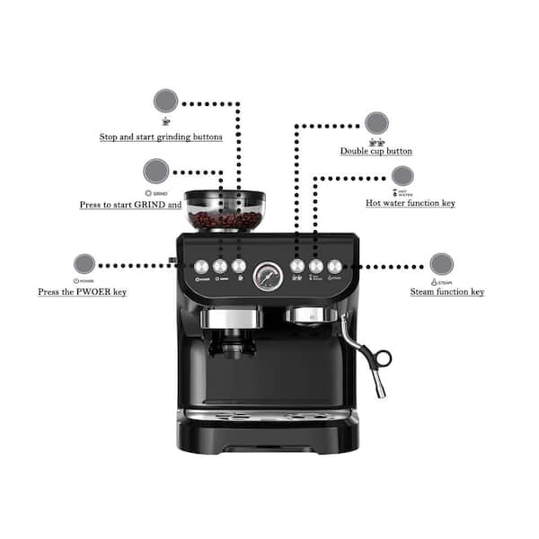 Sage The Barista Pro Espresso Machine - Black Truffle - Altitude
