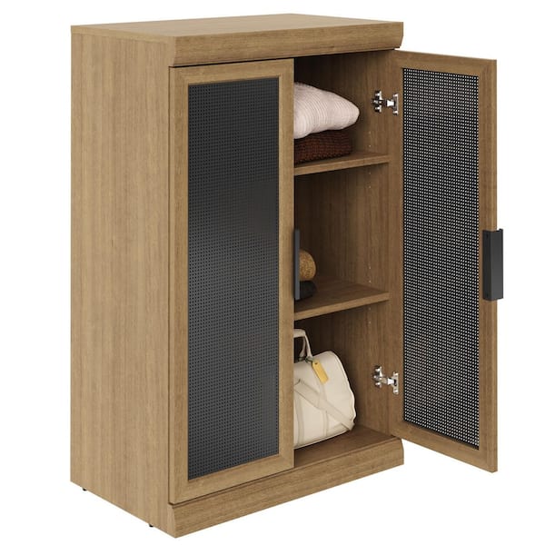 ClosetMaid Mosaics 25.51 in. W Toasted Oak Stackable 2-Door 3