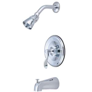 French Single-Handle 5-Spray Tub and Shower Faucet in Polished Chrome (Valve Included)