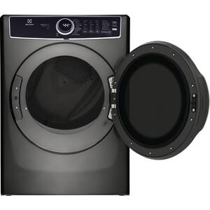 8 cu. ft. Titanium Front Load Perfect Steam Gas Dryer with Predictive Dry and Instant Refresh