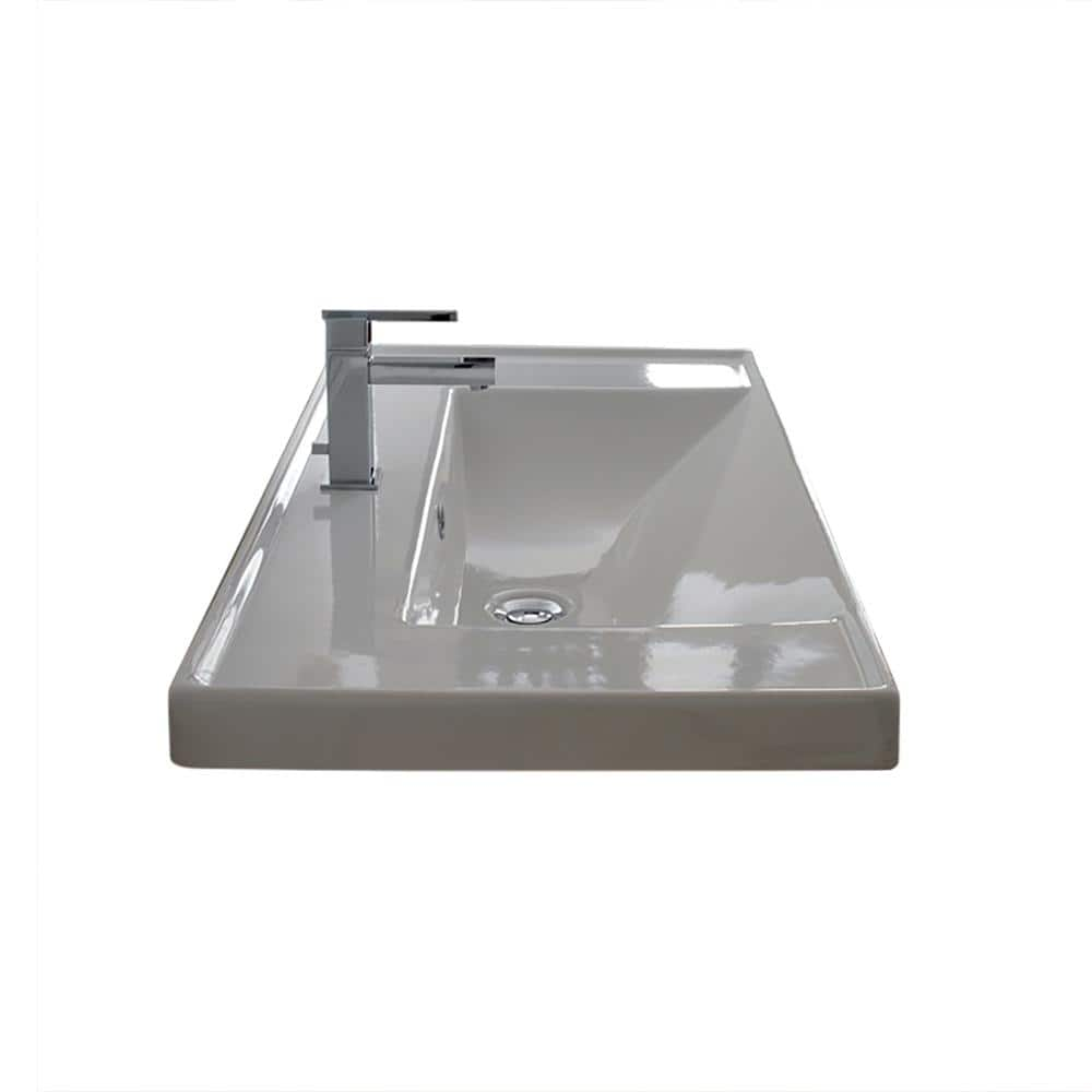 Nameeks ML Wall Mounted Bathroom Sink in White