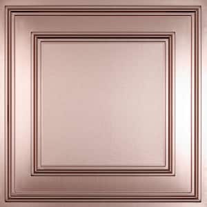 Cambridge Faux Copper 2 ft. x 2 ft. Lay-in or Glue-up Ceiling Panel (Case of 6)