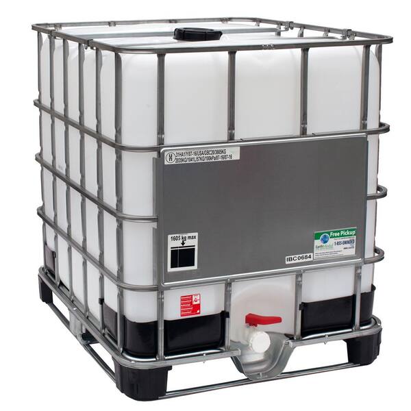 GCube 275 Gal. Transportable Storage Tank (IBC) with Cage and Integrated Pallet