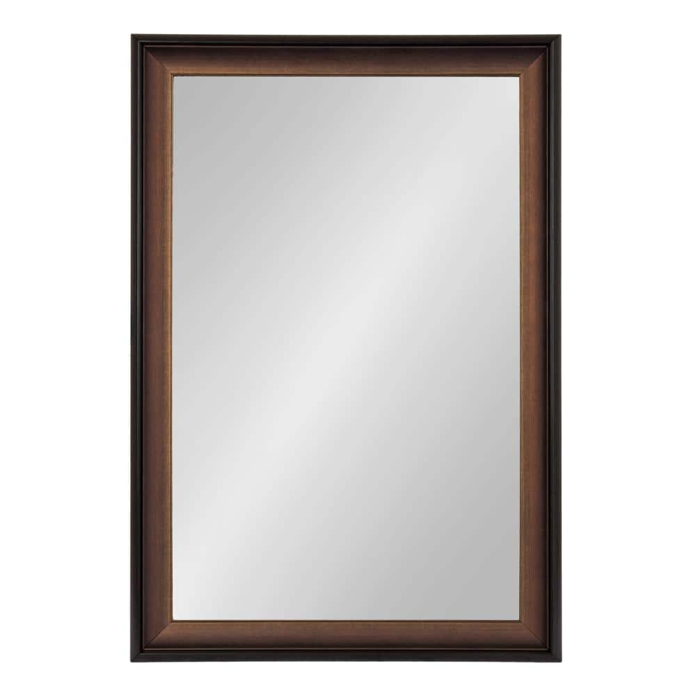 Gotley 20x30 Bronze Rectangular Wall Mirror with Scooped Frame