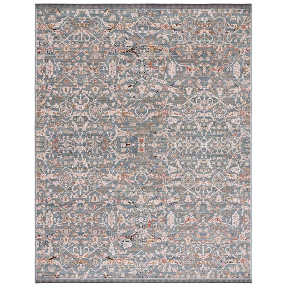 Navy Rust Rug SAFAVIEH Vivaldi 8 ft. x 10 ft. Navy/Rust Ornate Border Area Rug ...