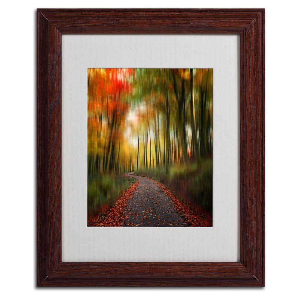 Trademark Fine Art 11 in. x 14 in. The Lost Path Matted Framed Art ...