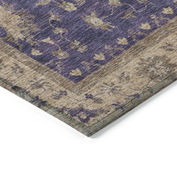 Chantille Machine Washable Indoor/Outdoor Abstract ACN1739 Purple 3 ft. x 5 ft. Area Rug