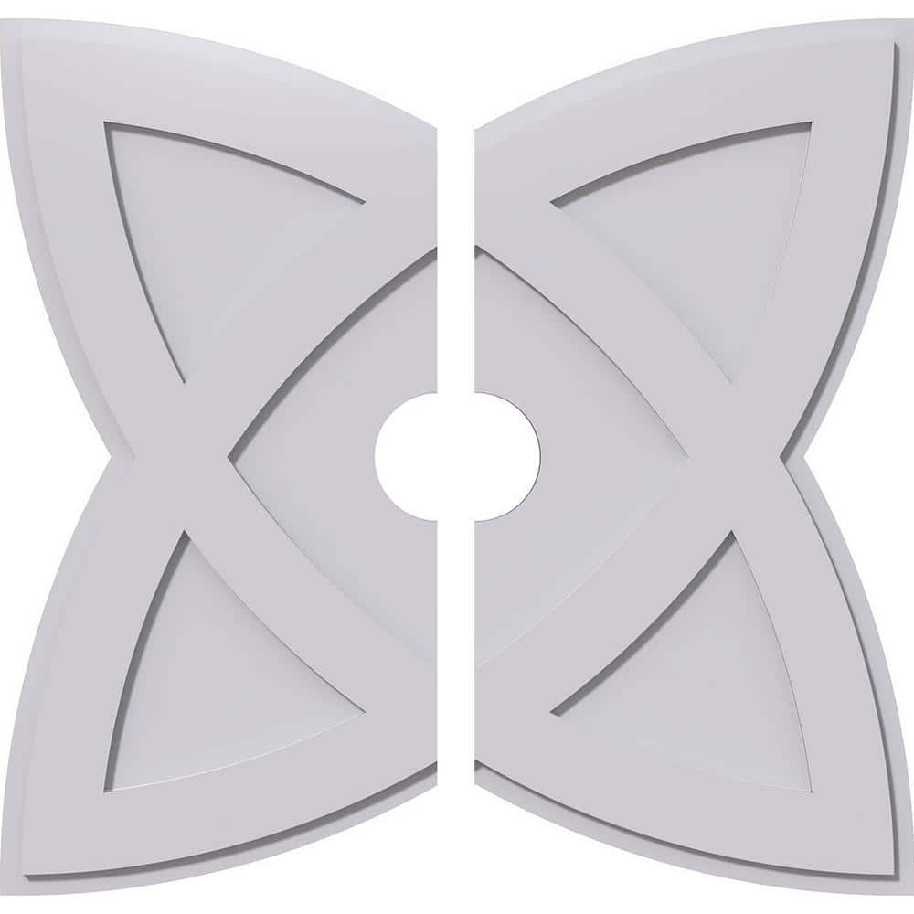 1 in. P X 12-3/4 in. C X 34 in. OD X 5 in. ID Cosmo Architectural Grade PVC Contemporary Ceiling Medallion, Two Piece price history on PriceWatchPro