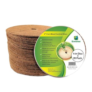 4 in. Coconut Fiber Mulch Tree Ring Protector Mat (20-Pack)