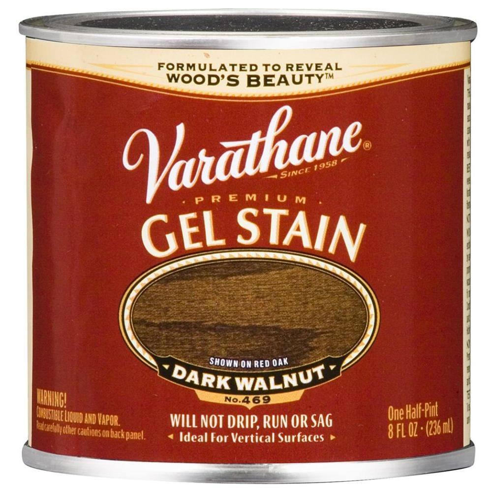 Varathane 1/2 pt. Dark Walnut Premium Gel Stain No. 469 224503 The