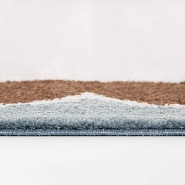 Caldeira Beige/Rust/Blue 5 ft. x 7 ft. Area Rug