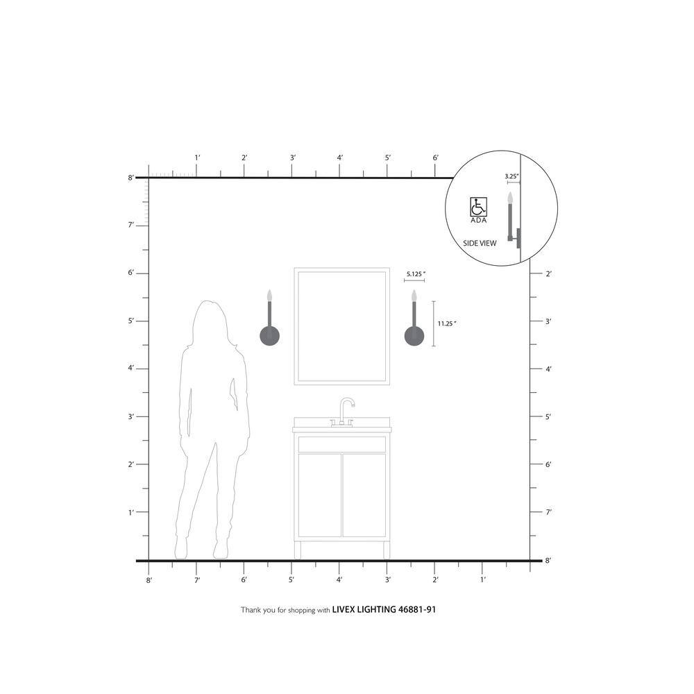 Karlstad Brushed Nickel Satin Brass 1-Light Wall Sconce