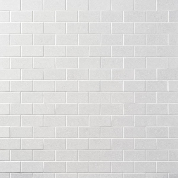 Ivy Hill Tile Mackay Vintage White 2.95 in. x 5.9 in. Polished Ceramic Wall Tile (10.76 sq. ft./Case)